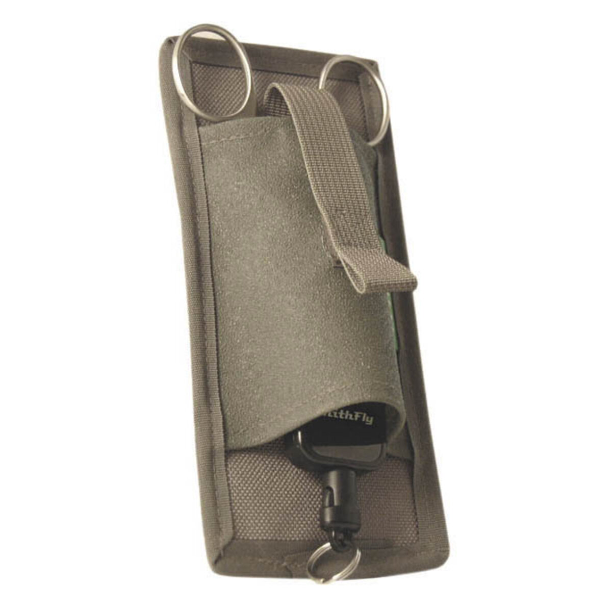 The original SmithFly El Poquito pouch with magnetic clasp and zinger
